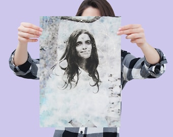 Anandamayi Ma Art Print, Sacred Indian Saint Portrait
