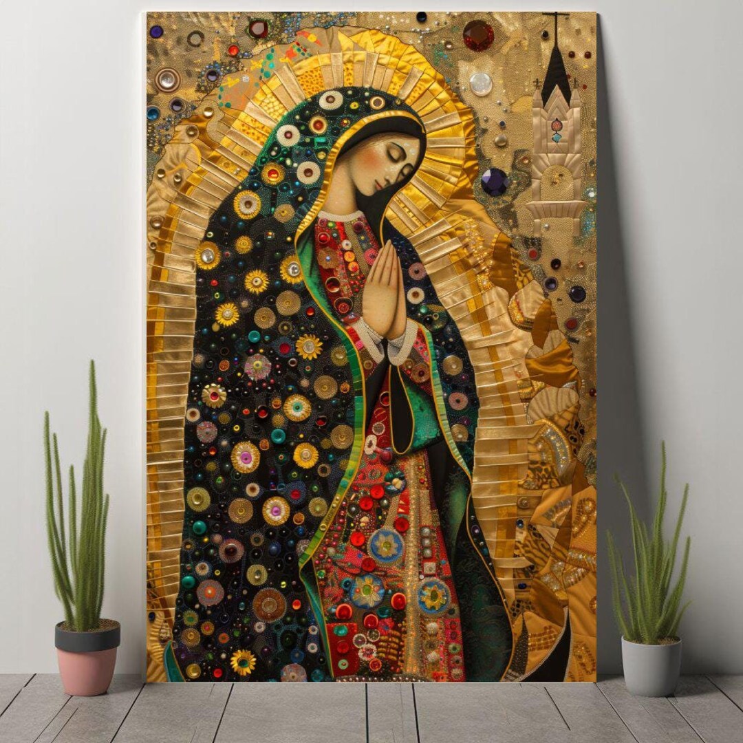 Our Lady of Guadalupe Art Print - Mystical Virgin Mary Wall Decor ...