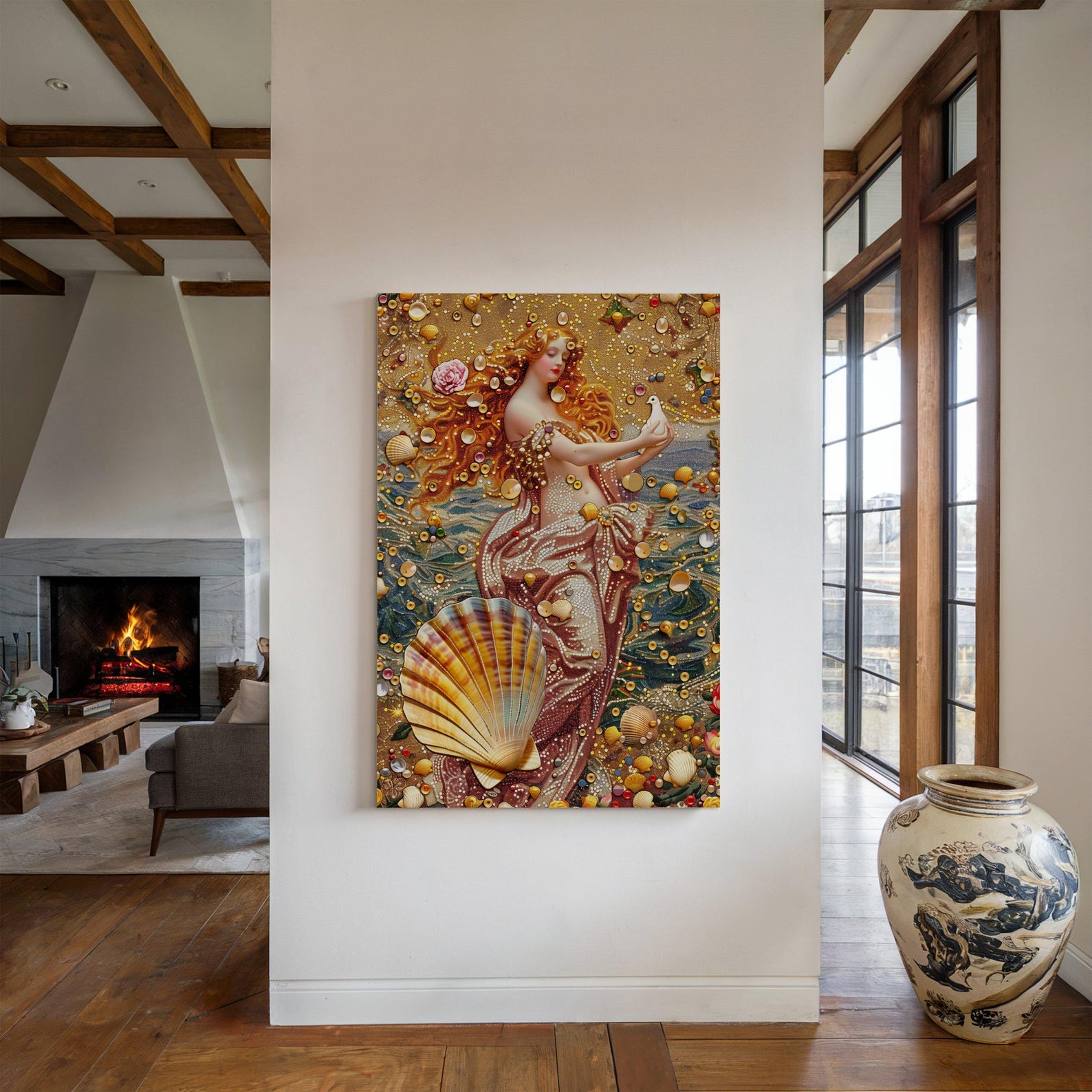 Venus Rising - Enchanted Goddess of Love Sea Shell Art Print - Roman ...