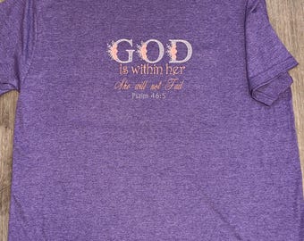 Embroidered Christian T-Shirt – Bible Verse Faith Tee, Religious Gift
