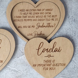 Godparent proposal Will you be my Godmother Unique Godfather gift Godparents Baptism proposal ideas