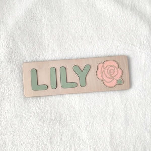 Flower Girl proposal gift puzzle Will you be my / our Flower Girl Bridesmaid proposal Thank you puzzle Personalized baby toddler name gift