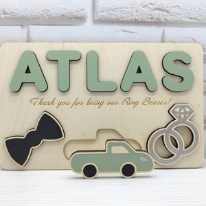 Thank you for being our Ring Bearer proposal gift puzzle