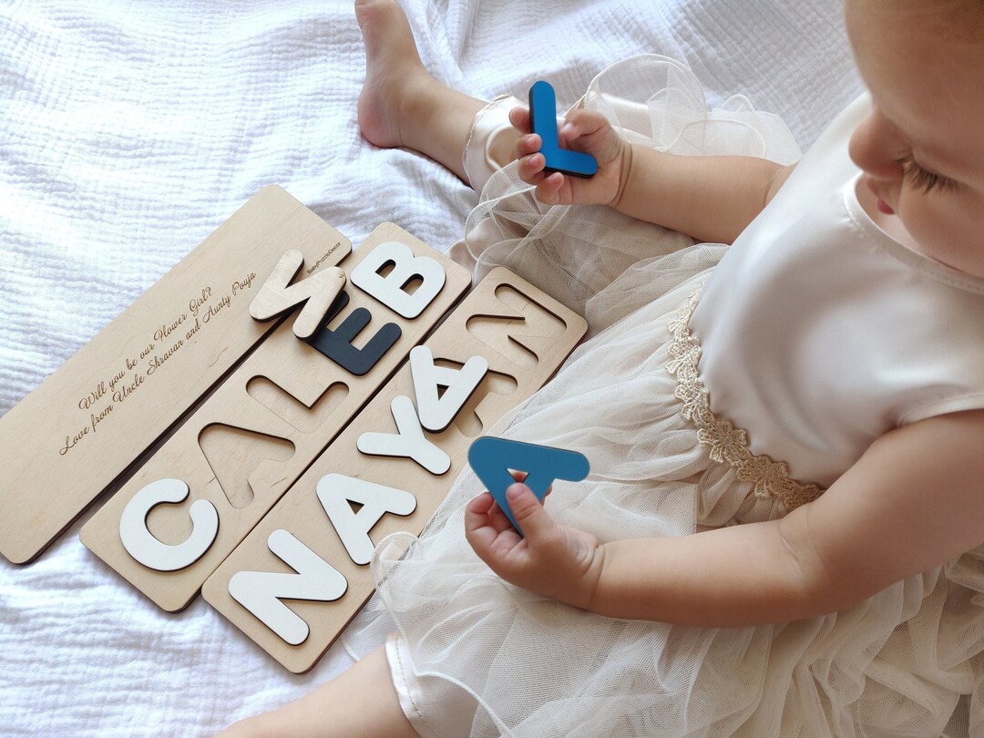 Flower Girl Proposal Puzzle Personalized Baby Toddler Gift Will You Be