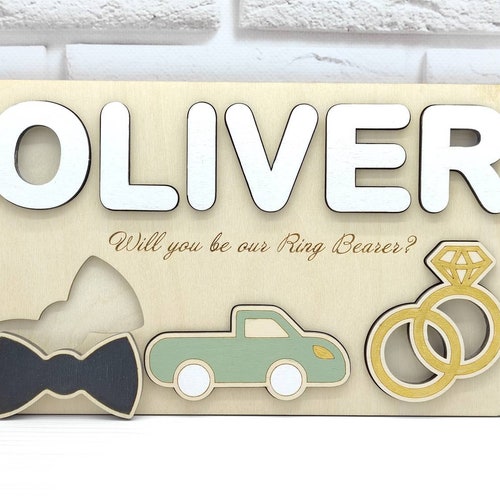 Ring Bearer Gift Puzzle Will You Be Our Ring Bearer Gift Ask Etsy