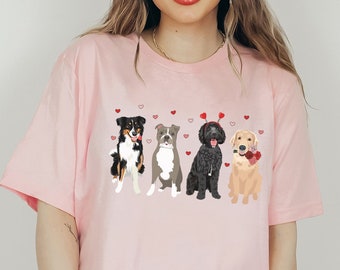 Valentines Day Dogs Shirt, Valentines Day Shirt, Dog Mom Shirt, Cute Valentines Day, Dog Lover Gift, Funny Dog Shirt, Valentines Shirt