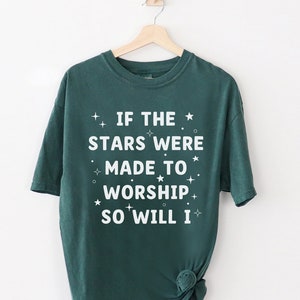 If The Stars Were Made To Worship Shirt, Religious Shirt, Christian Shirts For Women, Jesus Shirt, Bible Verse Shirt, Christian Gifts
