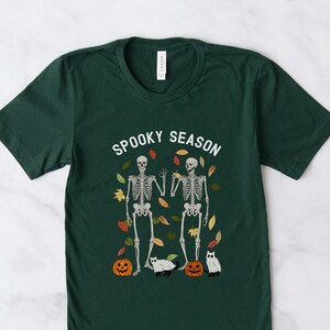 Halloween Shirt, Spooky Season Shirt, Halloween T-Shirt, Skeleton Shirt, Fall Shirts, Halloween Crewneck, Halloween Clothing, Ghost Shirt