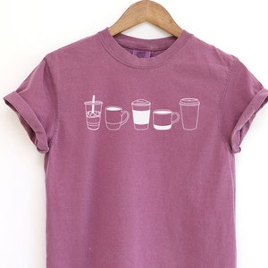 Comfort Colors Coffee Shirt, Coffee Lover Gift, Coffee Tshirt, Womens Coffee Shirt, Teacher Gifts, Gift for Her, Iced Coffee Shirt