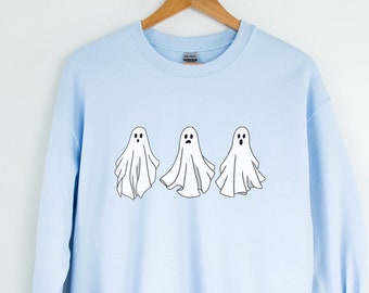 Ghost Sweatshirt, Ghost Sweater, Halloween Crewneck, Halloween Sweatshirt, Halloween Sweater, Halloween Party Shirt, Fall Shirts