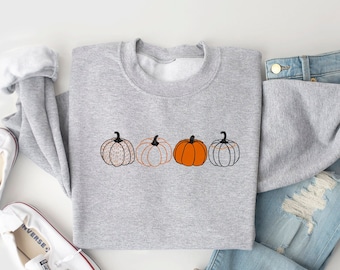 Felpa del Ringraziamento, Felpa di zucca, Camicia del Ringraziamento da donna, Camicia di zucca, Camicia di spezie di zucca, T-shirt autunnali, Girocollo autunnale