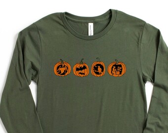 Halloween Shirt, Kürbis Shirt, Kürbis Shirt, Halloween Grafik Tees, Spooky Season Shirt, Halloween T-Shirt, Herbst Shirts für Frauen