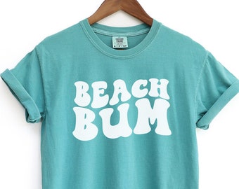 Strand Shirt, Retro Komfort Farben Strand Shirt, Strand Bum Shirt, Familienurlaub Shirt, Sommer Shirt, Oversized Shirt, Strand Liebhaber Geschenk