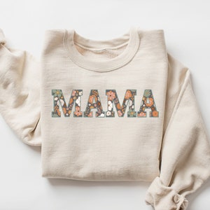 Floral Mama Sweatshirt, Cute Mom Sweatshirt, Mother&#39;s Day Gift, Mommy Shirt, New Mom Gift, Gift for Mother, Mama Shirt, Baby Shower Gift