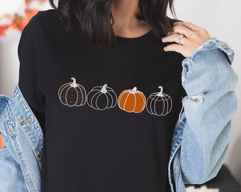 Halloween Shirt, Halloween T-Shirt, Kürbis T-Shirt, Kürbis T-Shirt, Herbst Shirts für Frauen, Süßes Herbst Shirt, Halloween Tee, Kürbis Gewürz