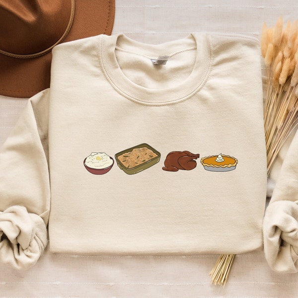 Thanksgiving Sweatshirt for Women, Thanksgiving Crewneck, Pie Shirt, Thanksgiving Sweater, Thanksgiving Food, Thankful, Fall Sweatshirt