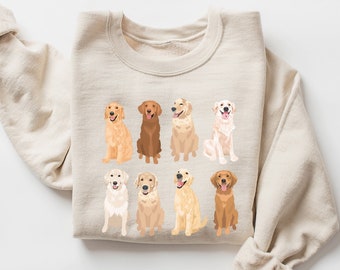 Sweatshirt Golden Retriever, Pull Golden Retriever, Cadeau pour amoureux des chiens, Chemise de maman chien, Golden Mama, Cadeau pour propriétaire de chien, Sweat-shirt Golden Dog
