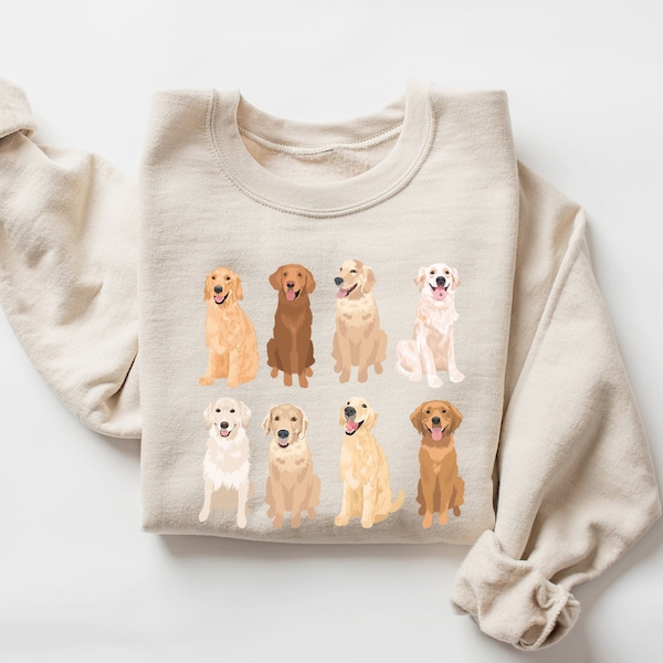 Golden Retriever Sweatshirt, Golden Retriever Sweater, Dog Lover Gift, Dog Mom Shirt, Golden Mama, Dog Owner Gift, Golden Dog Sweatshirt