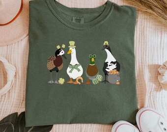 St Patricks Day Shirt, Comfort Color Duck Shirt, Funny St Patricks Day Shirt, St Pattys Day Shirt, Saint Patricks Day Shirt, Duck Lover Gift