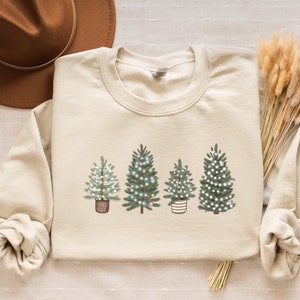 Christmas Tree Sweatshirt, Christmas Sweatshirt, Christmas Shirts for Women, Christmas Crewneck, Christmas Sweater, Winter Sweatshirt