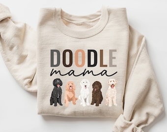 Felpa Golden Doodle, Felpa Doodle Mama, Regali Golden Doodle, Felpa Doodle Mom, Regalo mamma cane, Girocollo mamma cane, Camicia Doodle