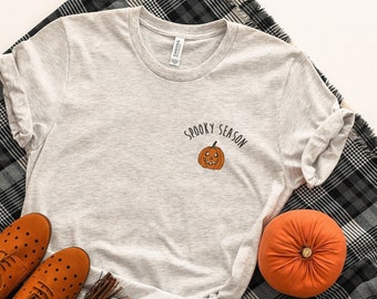 Halloween Shirt for Women, Spooky Season Shirt, Jack-o-Lantern Shirt, Halloween T-Shirt, Fall Shirt, Pumpkin Shirt, Halloween Party Shirt
