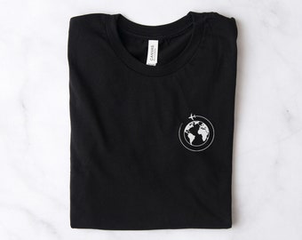 Reisshirt, geschenken voor piloot, vliegtuigshirt, luchtvaartshirt, vliegtuigliefhebber cadeau, piloot shirt, vakantie shirt, reiziger geschenken, avontuur