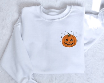 Pumpkin Sweatshirt, Pumpkin Sweater, Jack-o-Lantern Sweatshirt, Halloween Crewneck Sweatshirt, Halloween Sweater, Spooky Season, Fall Shirts