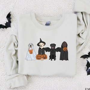 Halloween Sweatshirt, Ghost Dogs Sweatshirt, Halloween Dog, Halloween Crewneck, Fall Shirts, Pumpkin Sweater, Spooky Season, Dog Lover Gift