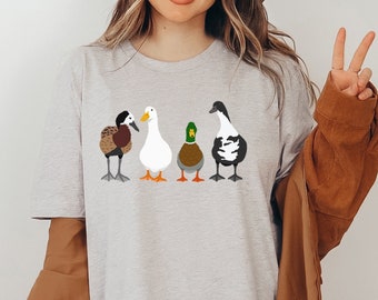 Duck Shirt, Duck Tshirt, Funny Shirt, Lucky Duck Shirt, Silly Goose Shirt, Gift for Her, Farm Life Shirt, Duck Lover Gift, Animal Lover GIft