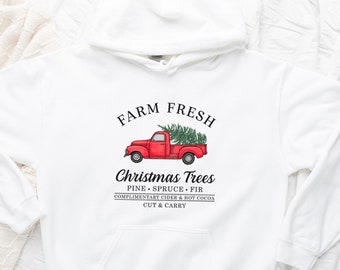 Jultröja, jultröja, gårdsfärska julgranslucka, jultröja för kvinnor, julgranslucka