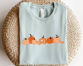 Camisa de Acción de Gracias para Mujeres, Camiseta de Acción de Gracias, Camisa de Calabaza, Camiseta Gráfica de Acción de Gracias, Camisa de Pastel de Calabaza, Camisas de Otoño