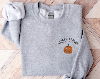 Halloween Sweatshirt, Spooky Season Sweatshirt, Halloween Crewneck Sweatshirt, Jack-o-Lantern Sweatshirt, Halloween Sweater, Fall Sweatshirt