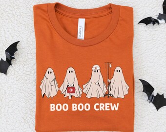 Halloween Shirt, Boo Boo Crew Shirt, Ghost Shirt, Halloween Nurse Shirt, Funny Halloween Shirt, Nurse TShirt, Nursing Gifts, Nursing Student
