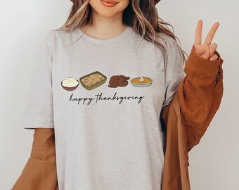 Thanksgiving-tröja för kvinnor, pajtröja, Thanksgiving-t-shirt, damer Thanksgiving-tröja, högtidströjor, Thanksgiving-mattröja