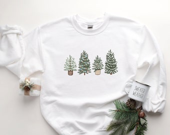 Christmas Sweatshirt for Women, Christmas Crewneck, Christmas Sweater, Christmas Tree Sweatshirt, Christmas Shirts, Holiday Shirt