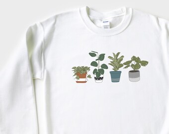 Plant Lady Sweatshirt, Plant Mama Sweatshirt, Plant Mom Sweatshirt, Just One More Plant Shirt, Plant Lover Gift, Plant Sweater