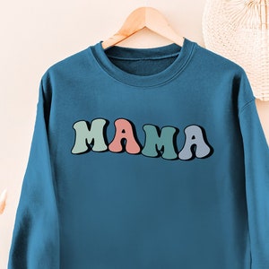 Retro Mama Sweatshirt, Retro Mama Shirt, Gift for Mom, Mothers Day Gift, New Mom Gifts, Mom Sweatshirt, Mama Crewneck, Mama Sweater