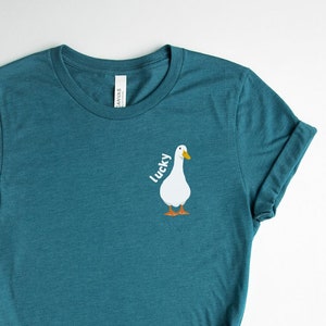 Lucky Duck Shirt, Duck Tshirt, Animal Lover Gift, Gift for Her, Silly Goose Shirt, Funny Shirts, Duck Lover, Farm Life Shirt, Nature Lover