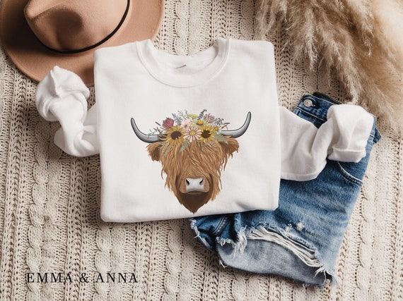 Highland cow sweater sale