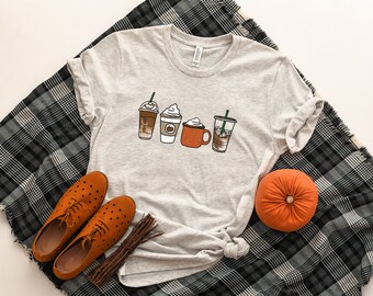 Fall Shirt for Women, Fall Coffee Shirt, Coffee T-Shirt, Pumpkin Spice Shirt, Halloween Crewneck, Thanksgiving Shirt, Its Fall Yall