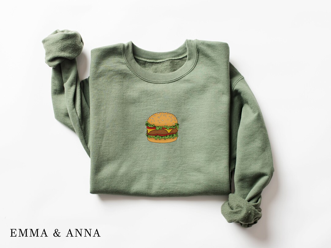 Burgersaurus Sweatshirt Washed Grey