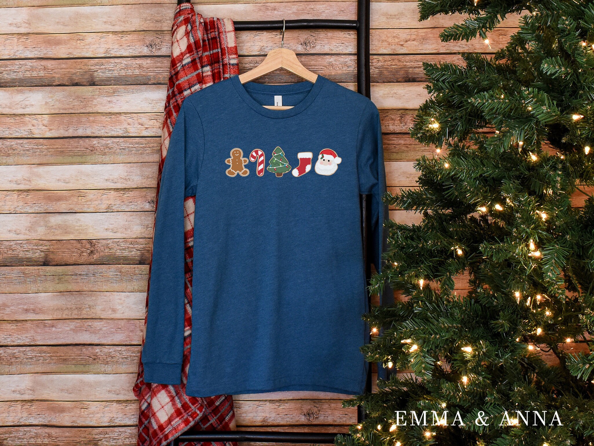 Produktbild von Lebkuchen-Heißschokolade Weihnachts-Leckerli-Design Langarmshirt