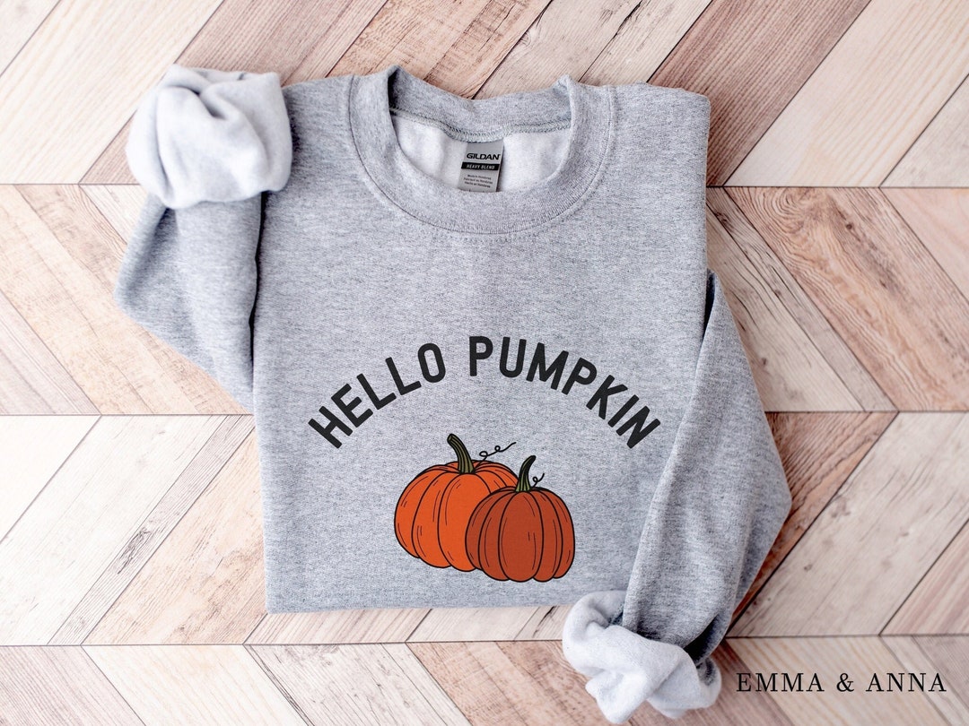 Buy Hello Pumpkin Sweatshirt, Pumpkin Sweatshirt, Fall Crewneck,  Thanksgiving Sweatshirt, Pumpkin Patch Shirt, Fall Sweatshirt for Women  Online in