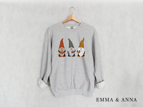 Fall Sweatshirt for Women, Gnome Sweatshirt, Coffee Sweatshirt, Fall Crewneck, Fall Sweater, Fall Shirts, Thanksgiving Sweatshirt