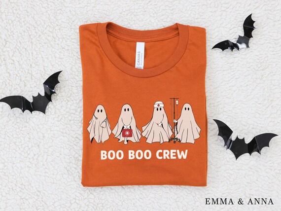 Halloween Shirt, Boo Boo Crew Shirt, Ghost Shirt, Halloween Nurse Shirt, Funny Halloween Shirt, Nurse TShirt, Nursing Gifts, Nursing Student