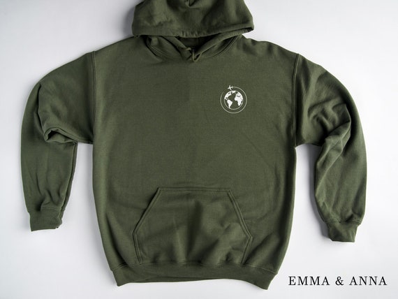 Travel Hoodie, Airplane Hoodie, Earth Shirt, Travel Gift, Travel Sweatshirt, Adventure Hoodie, Explore Shirt, Wanderlust
