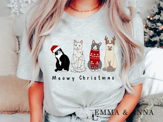 Santa Cat Christmas Lights Cat Lover Gift Cat Christmas Gift T-Shirt Santa Cat Christmas Lights Cat Lover Gift Cat Christmas Gift T-Shirt
