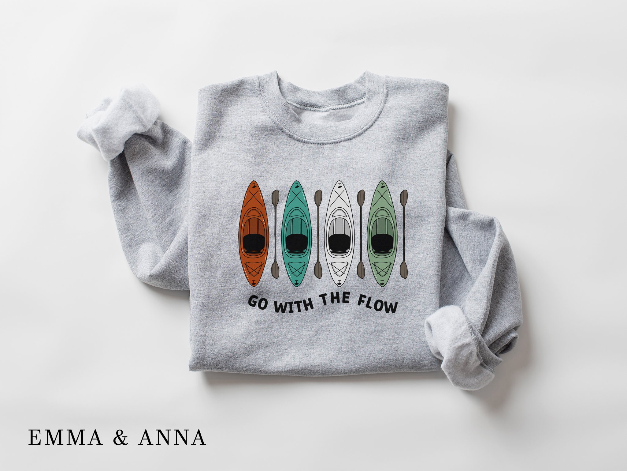Kayak Shirt Kayaking Gifts Kayak Sweatshirt Go With the Etsy