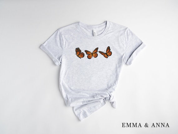 Butterfly Shirt, Monarch Butterfly Shirt, Cute Butterfly Shirt, Spring Shirts for Women, Graphic Tee, Nature Lover Shirt, Butterfly T-Shirt